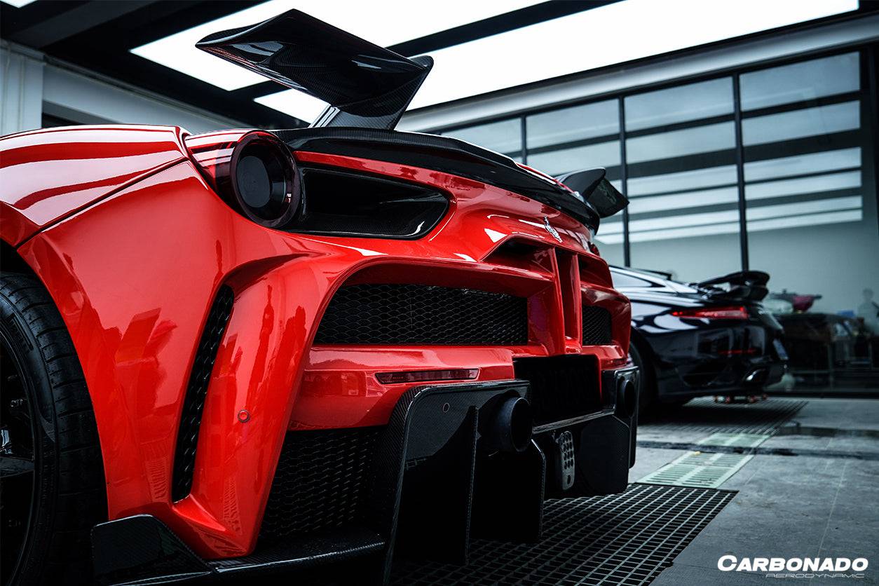 2015-2019 Ferrari 488 Spider MSY Style Trunk Spoiler - Carbonado
