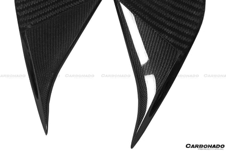 2015-2019 Ferrari 488 GTB/Spyder MSY Style Carbon Fiber side air intake fins - Carbonado Aero