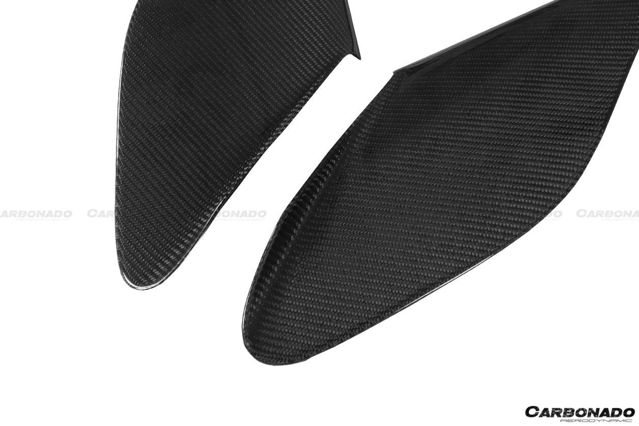 2015-2019 Ferrari 488 GTB/Spyder MSY Style Carbon Fiber side air intake fins - Carbonado Aero
