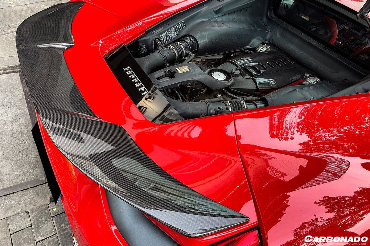 2015-2020 Ferrari 488 GTB VRS Style Carbon Fiber Trunk Spoiler - Carbonado Aero