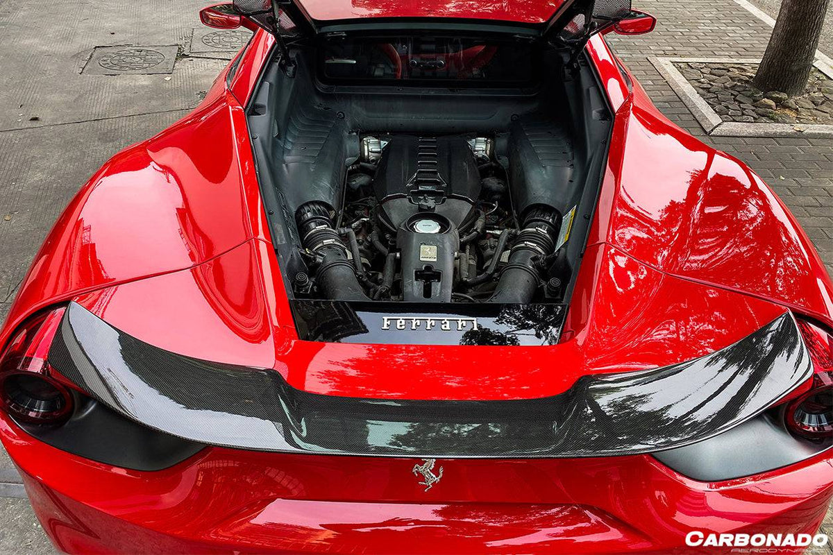2015-2020 Ferrari 488 GTB VRS Style Carbon Fiber Trunk Spoiler - Carbonado Aero