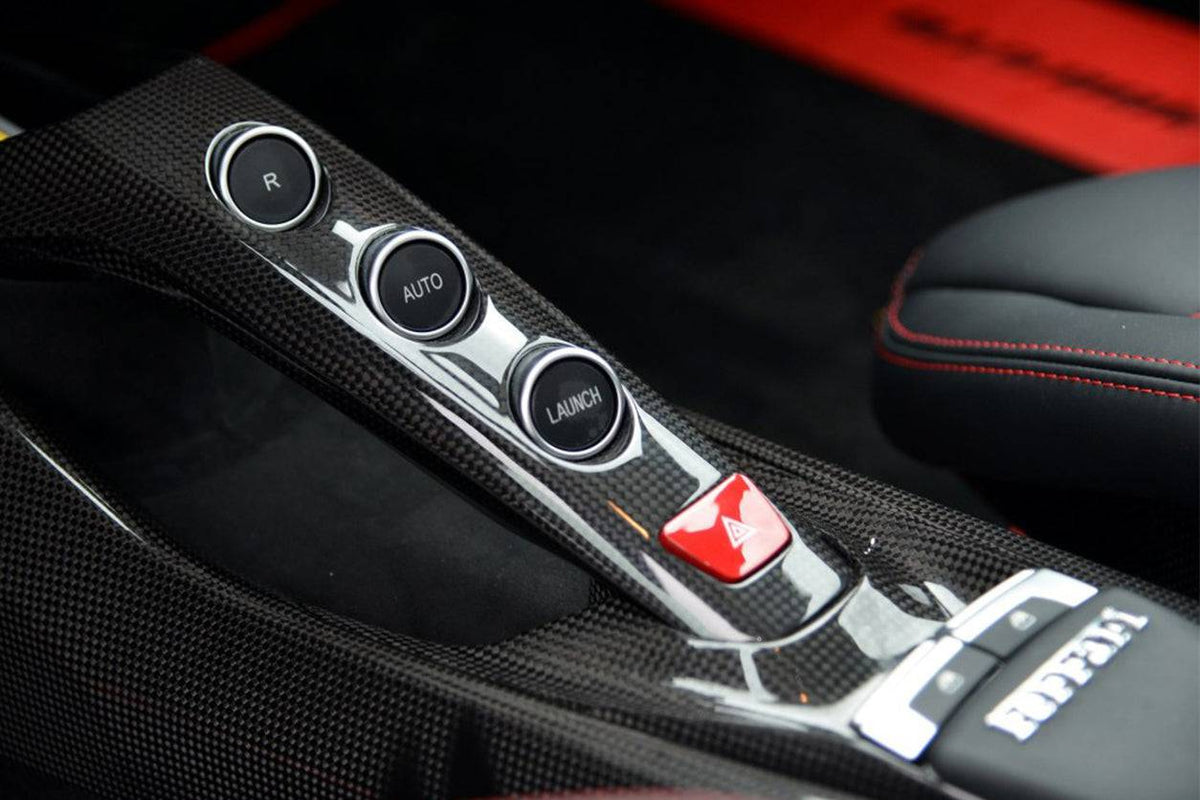 2015-2020 Ferrari 488 GTB Spyder OE Style Dry Carbon Fiber Bridge Control - Carbonado