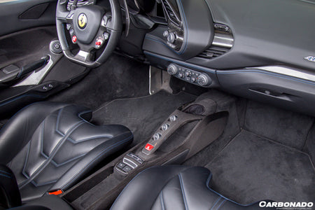2015-2020 Ferrari 488 GTB Spyder OE Style Dry Carbon Fiber Bridge Control - Carbonado Aero