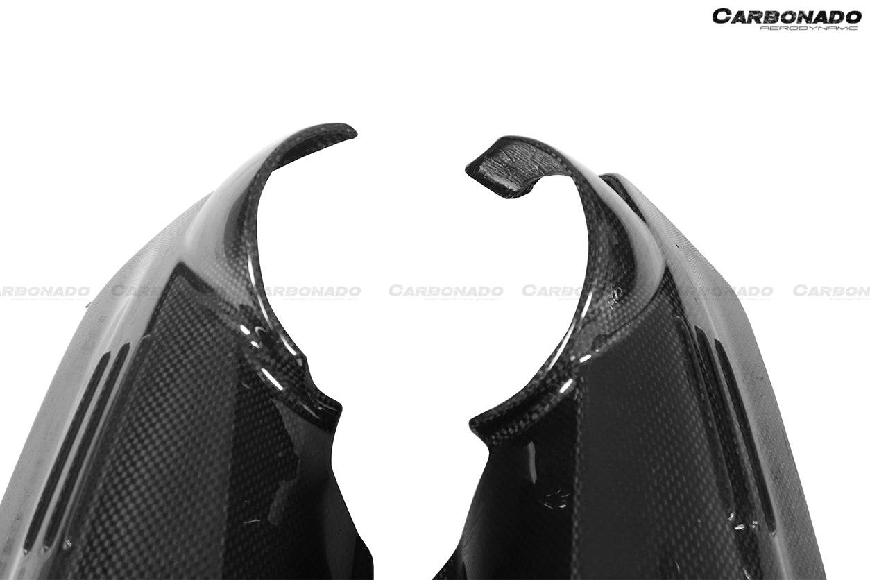 2015-2020 Ferrari 488 GTB/Spyder Dry Carbon Fiber Engine Replacement Cover - Carbonado Aero