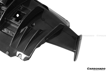 2018-2020 Ferrari 488 Pista OEM Style Carbon Fiber Rear Diffuser - Carbonado Aero