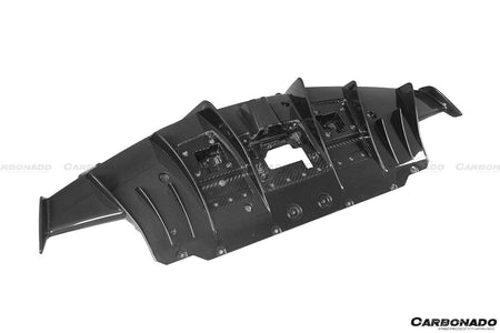 2018-2020 Ferrari 488 Pista OEM Style Carbon Fiber Rear Diffuser - Carbonado Aero