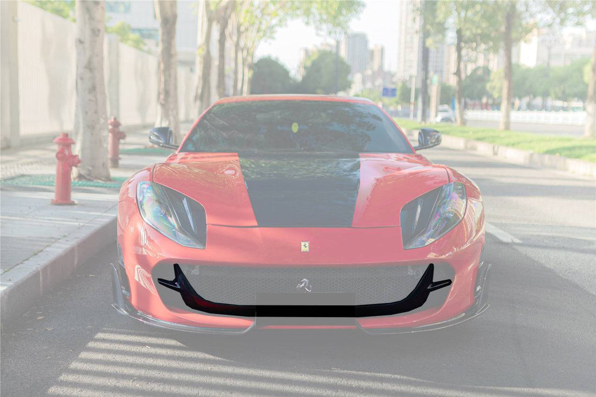 2018-UP Ferrari 812 Superfast  & GTS MSY Style DRY Carbon Fiber Front Bumper Air Vent - Carbonado