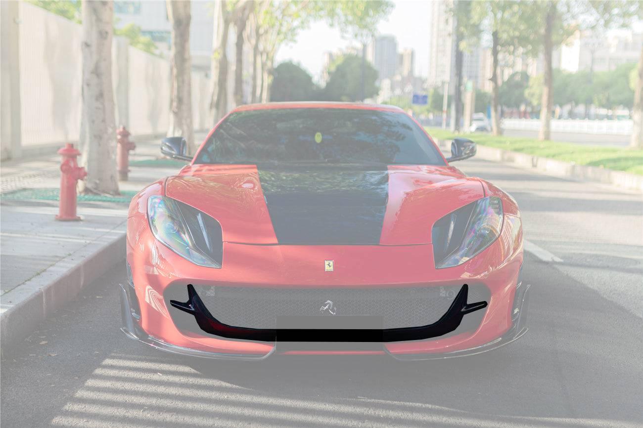 2018-UP Ferrari 812 Superfast  & GTS MSY Style DRY Carbon Fiber Front Bumper Air Vent - Carbonado