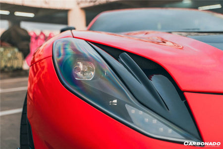 2018-UP Ferrari 812 Superfast /GTS MSY Style DRY Carbon Fiber HeadLights Air Vents - Carbonado Aero