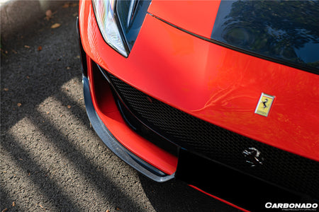 2018-UP Ferrari 812 Superfast /GTS MSY Style DRY Carbon Fiber Front Bumper Air Vent - Carbonado Aero