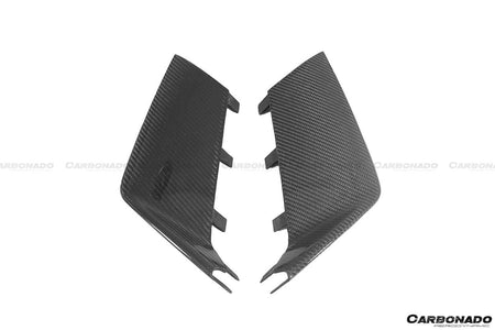 2013-2018 Audi RS6 Avant OE Style Carbon Fiber Front Bumper Caps - Carbonado Aero