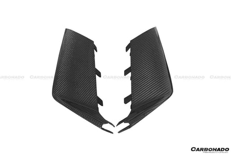 2013-2018 Audi RS6 C7 Avant BS Style Carbon Fiber Front Bumper Vent Caps - Carbonado Aero