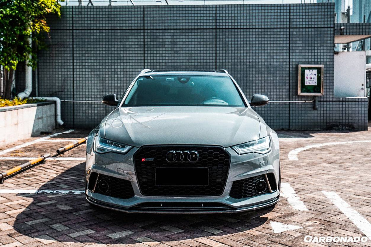 2013-2018 Audi RS6 Avant OE Style Carbon Fiber Front Lip - Carbonado Aero