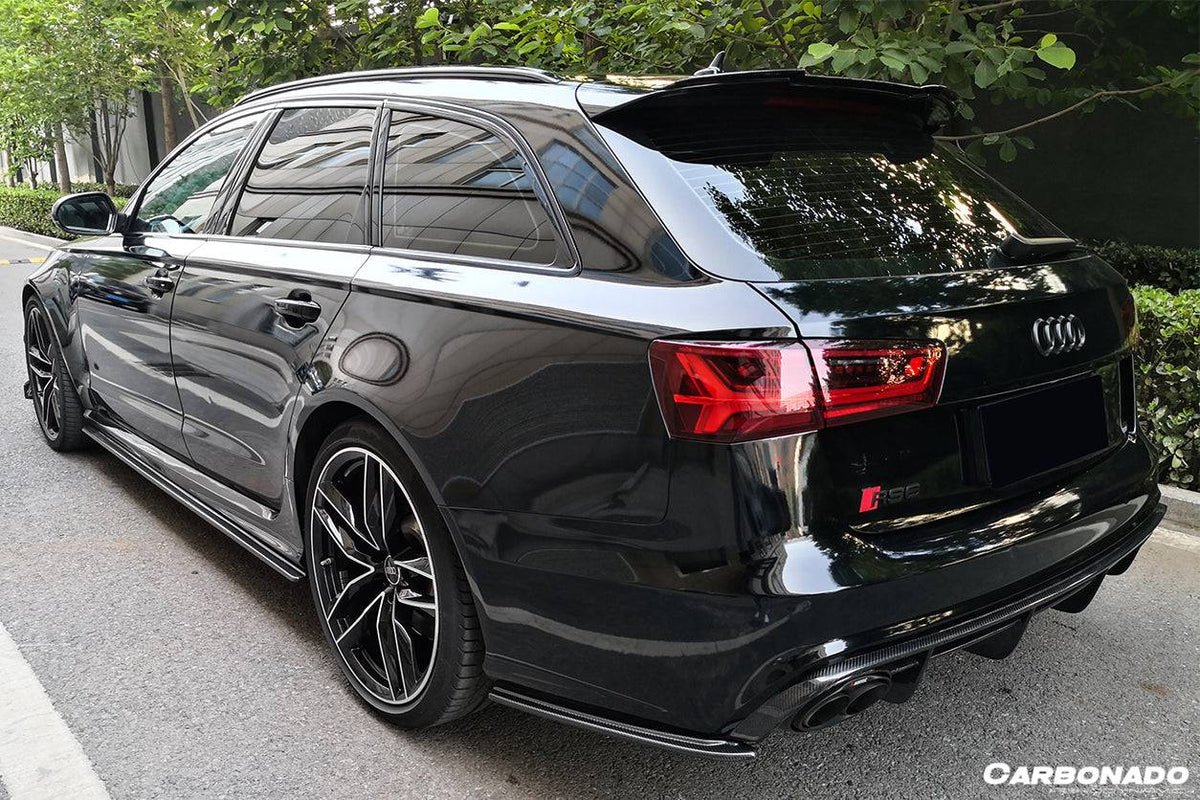 2013-2018 Audi RS6 Avant OE Style Carbon Fiber Rear Lip - Carbonado Aero