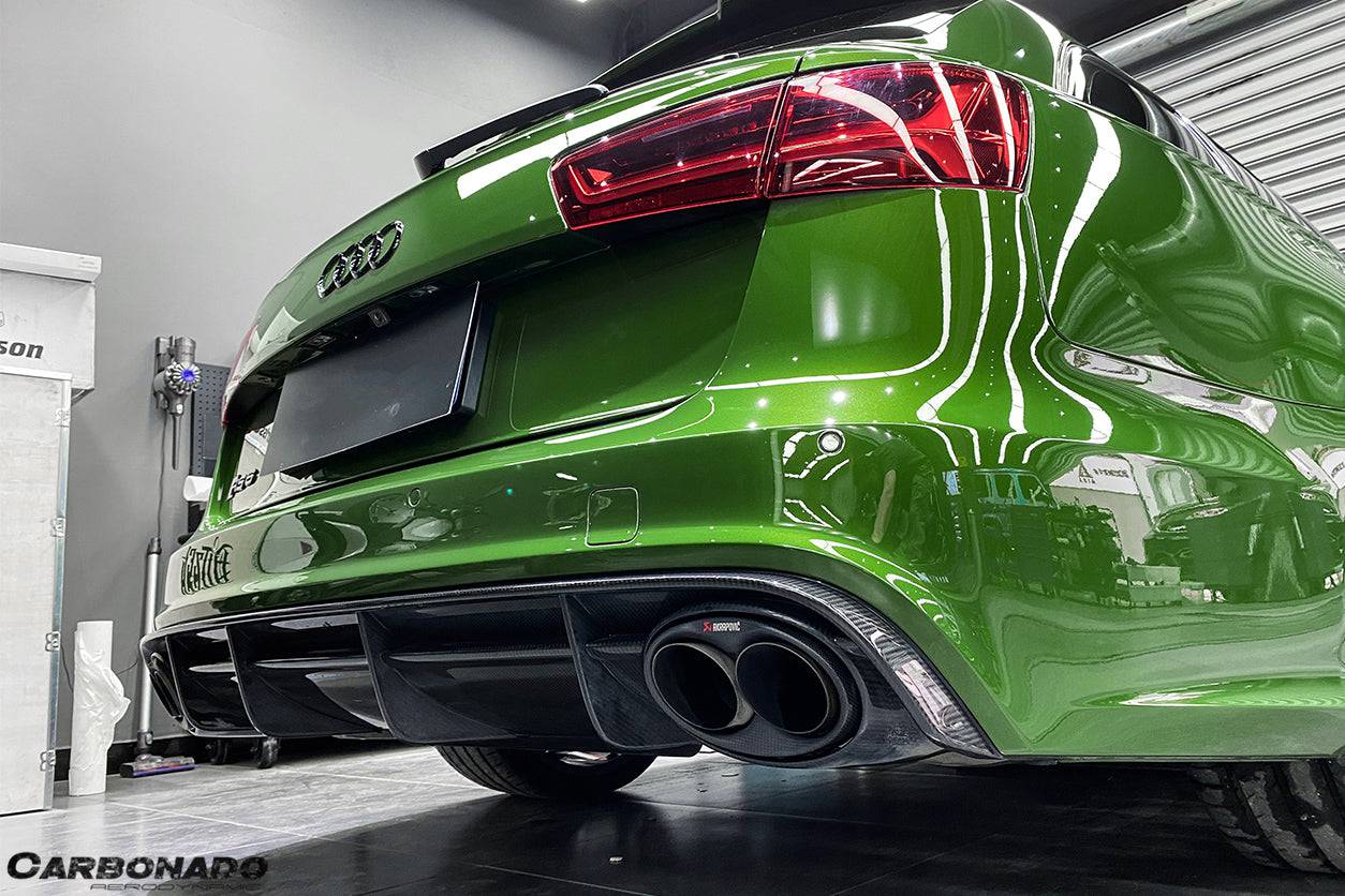 2013-2018 Audi RS6 Avant OE Style Carbon Fiber Rear Lip - Carbonado Aero