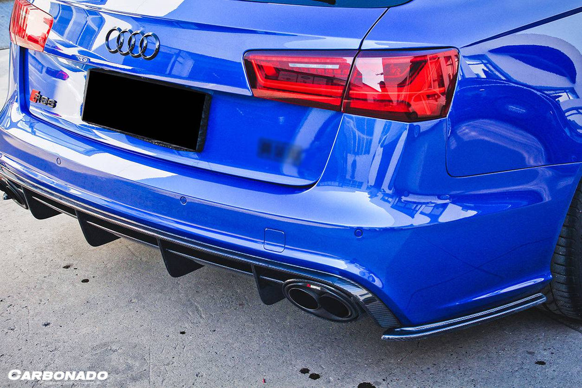 2013-2018 Audi RS6 Avant OE Style Carbon Fiber Rear Lip - Carbonado Aero