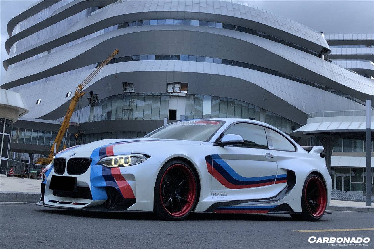 2014-2019 BMW 2 Series F22 VR Style Partial Carbon Fiber Wide Body Full Body Kit - Carbonado Aero