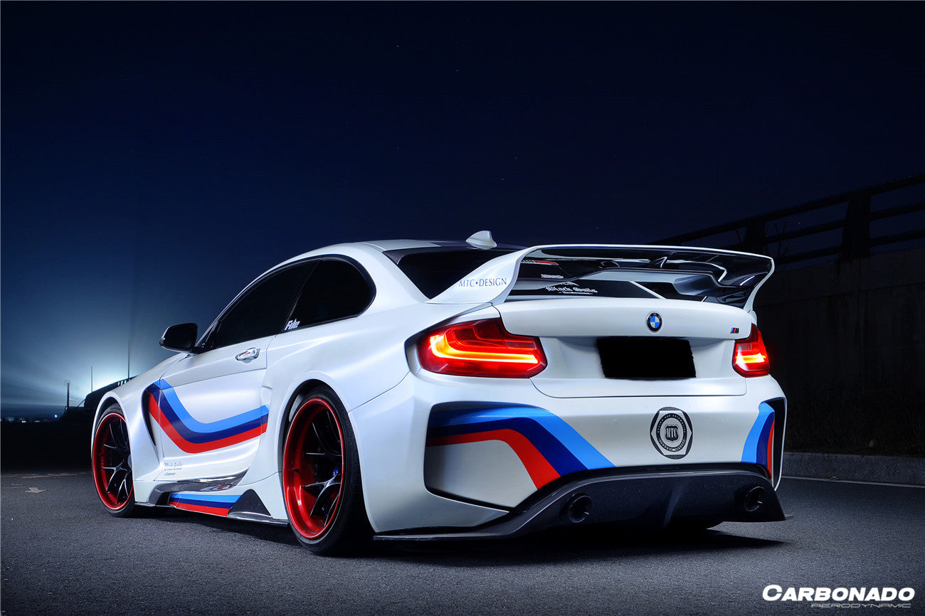 2014-2019 BMW 2 Series F22 VR Style Partial Carbon Fiber Wide Body Full Body Kit - Carbonado Aero