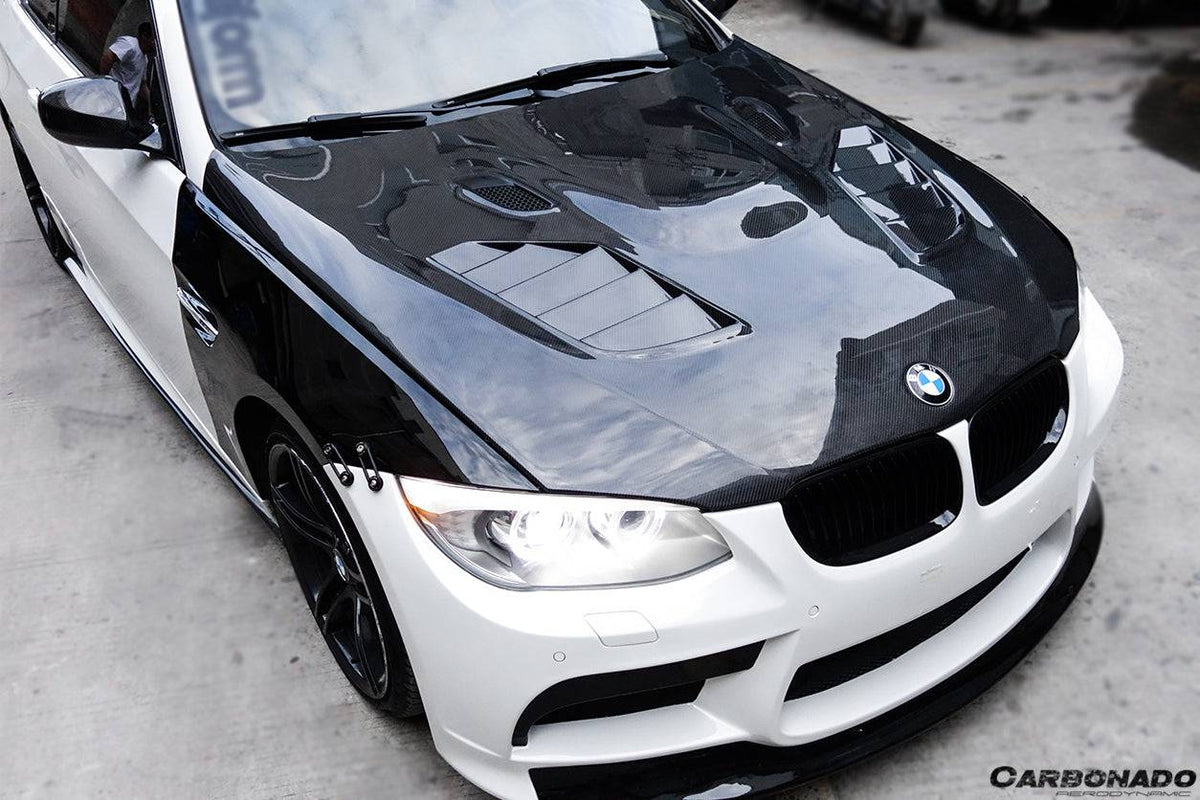 2011-2013 BMW 3 Series E92/E93 LCI SIB Style Carbon Fiber Hood - Carbonado