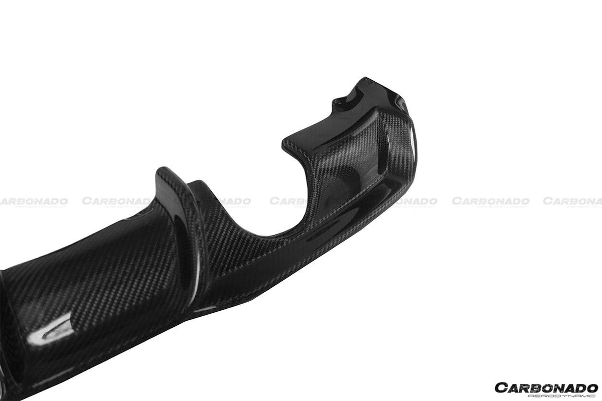2013-2019 BMW 3 Series F30 F35 MP Style Carbon Fiber Dual Exhaust Rear Lip (For M-Tech Only) - Carbonado Aero