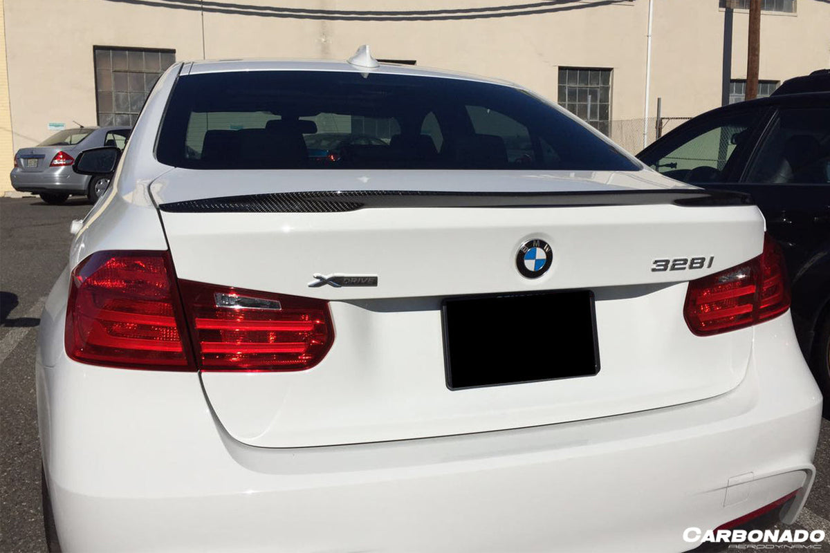 2013-2019 BMW 3 Series F30 MP Style Carbon Fiber Trunk Spoiler - Carbonado Aero