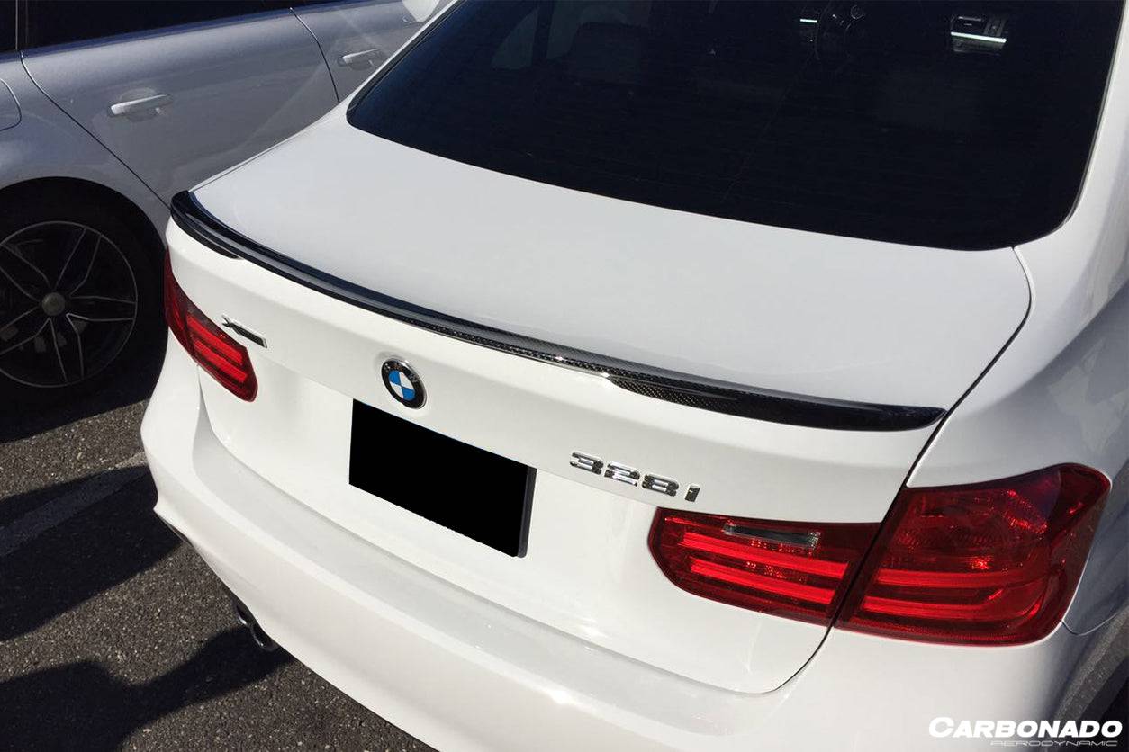 2013-2019 BMW 3 Series F30 MP Style Carbon Fiber Trunk Spoiler - Carbonado Aero