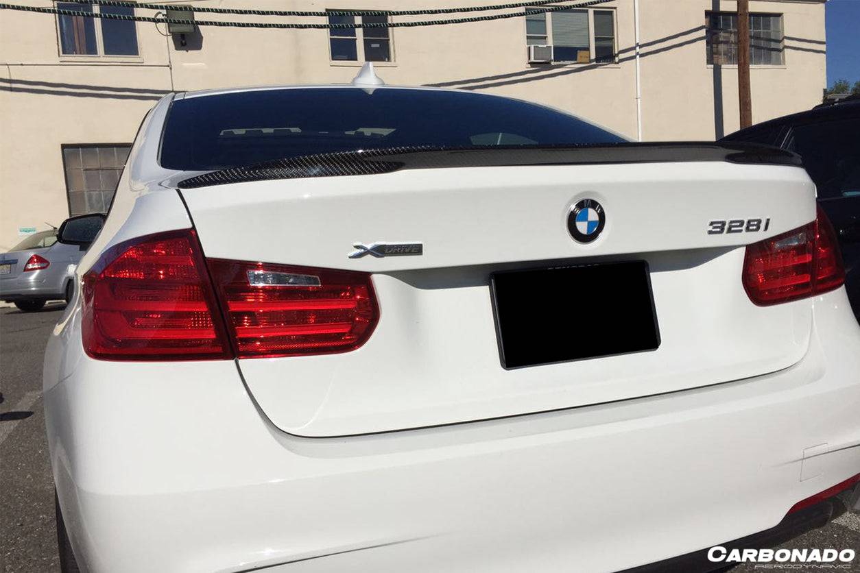 2013-2019 BMW 3 Series F30 MP Style Carbon Fiber Trunk Spoiler - Carbonado Aero