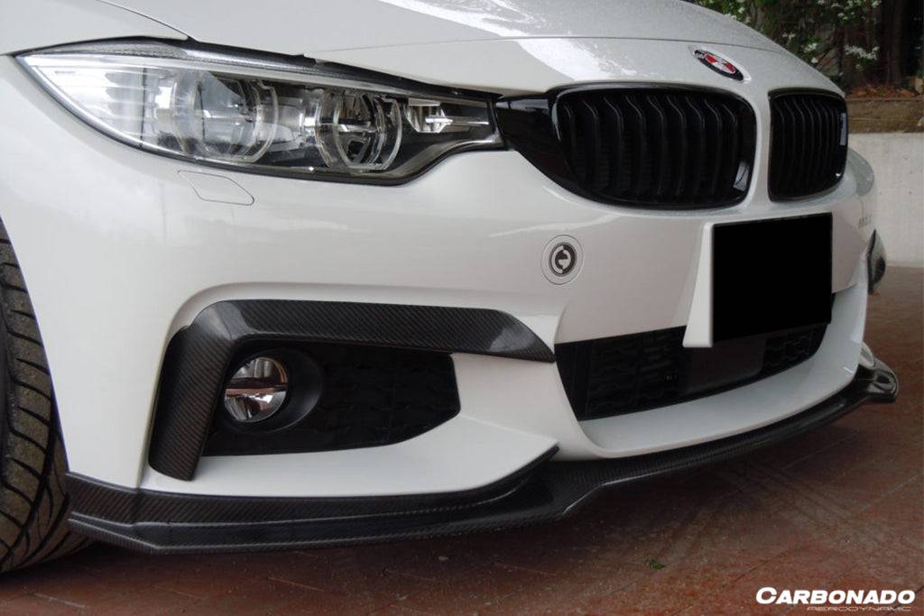 2014-2017 BMW 4 Series F32 F33 M Sport ECC Style Carbon Fiber Front Lip - Carbonado Aero