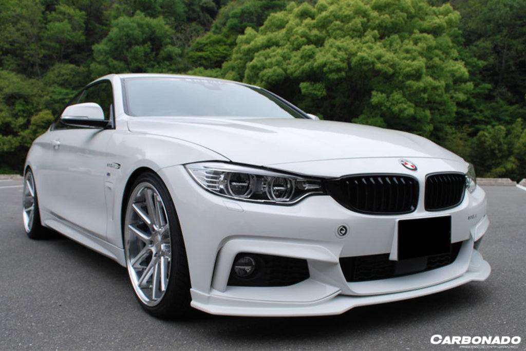 2014-2017 BMW 4 Series F32 F33 M Sport ECC Style Carbon Fiber Front Lip - Carbonado