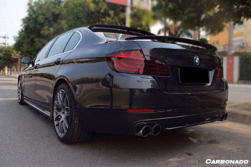 2010-2014 BMW 5 Series F10 F18 HM Style Carbon Fiber Trunk Spoiler - Carbonado Aero