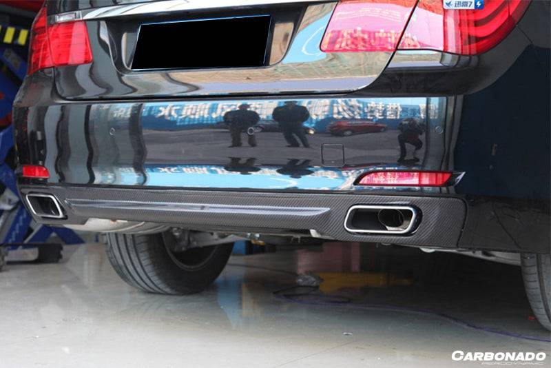 2009-2014 BMW 7 Series F01 OEM Style Carbon Fiber Rear Lip - Carbonado Aero