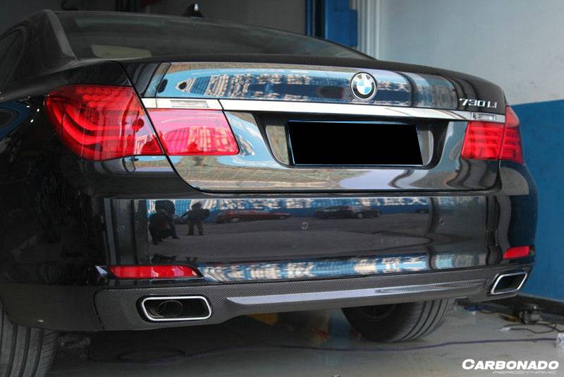 2009-2014 BMW 7 Series F01 OEM Style Carbon Fiber Rear Lip - Carbonado Aero