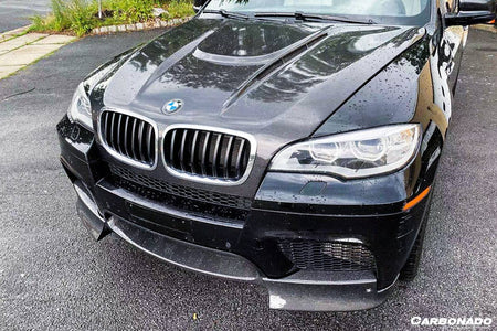 2009-2014 BMW E70 E71 X5M X6M AK Style Carbon Fiber Front Lip - Carbonado Aero
