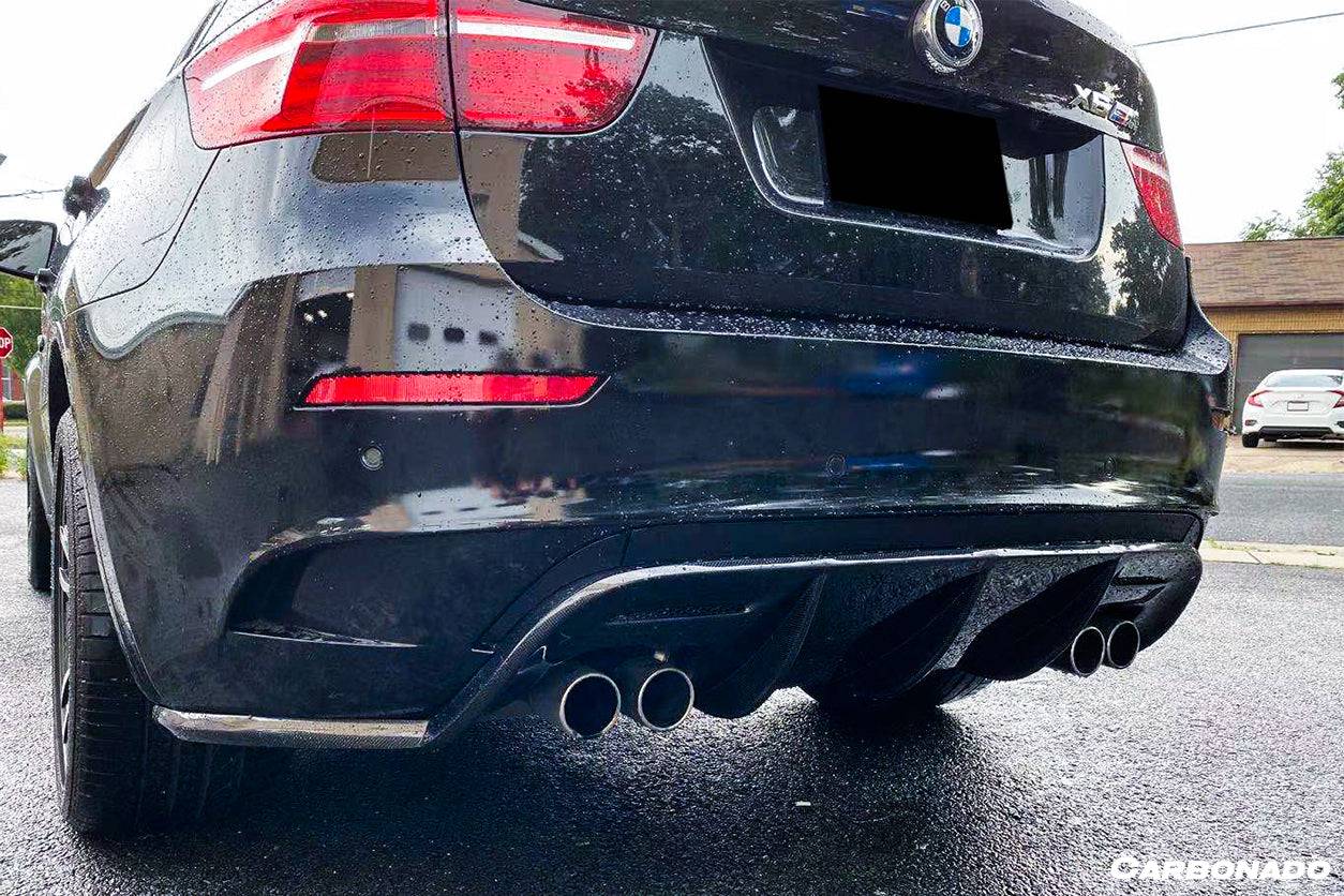 2009-2014 BMW E71 X6M VS Style Carbon Fiber Rear Diffuser - Carbonado