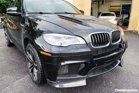 2009-2014 BMW E70 E71 X5M X6M AK Style Carbon Fiber Front Lip - Carbonado Aero