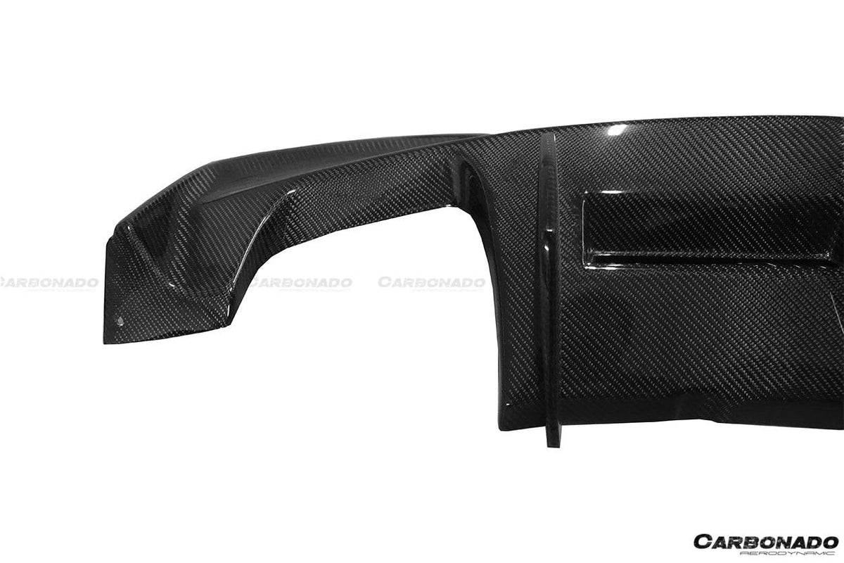 2008-2013 BMW E82 E88 1M RZ Style Carbon FIber Rear Lip/Diffuser - Carbonado Aero