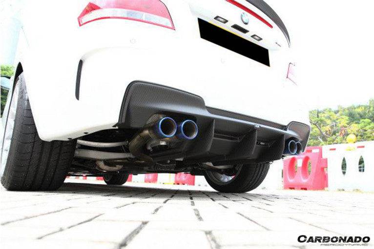 2008-2013 BMW E82 E88 1M RZ Style Carbon FIber Rear Lip/Diffuser - Carbonado Aero