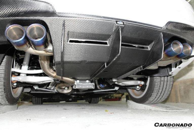 2008-2013 BMW E82 E88 1M RZ Style Carbon FIber Rear Lip/Diffuser - Carbonado Aero