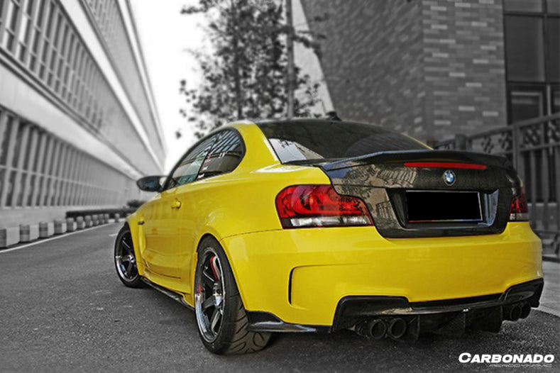 2008-2013 BMW E82 E88 1M RZ Style Carbon FIber Rear Lip/Diffuser - Carbonado Aero