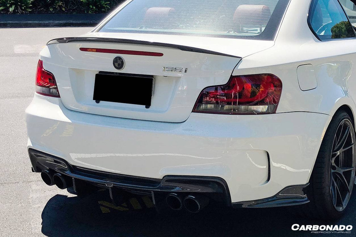 2008-2013 BMW E82 E88 1M RZ Style Carbon FIber Rear Lip/Diffuser - Carbonado Aero