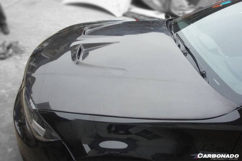 2008-2013 BMW E82 E88 1M 1 Series AP Style Carbon Fiber Hood - Carbonado Aero