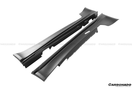 2008-2013 BMW E82 E88 1M RZ Style Partial Carbon FIber Side Skirts - Carbonado Aero