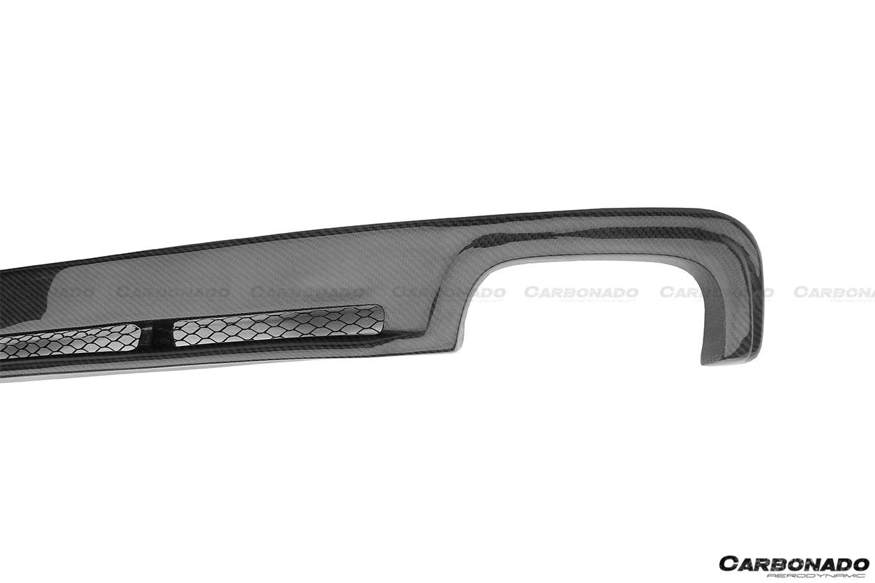2011-2016 BMW F10 F18 5 Series HM Style Carbon Fiber Rear Lip (Can Not Fit MT Rear bumper) - Carbonado Aero