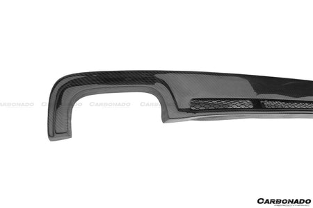 2011-2016 BMW F10 F18 5 Series HM Style Carbon Fiber Rear Lip (Can Not Fit MT Rear bumper) - Carbonado Aero