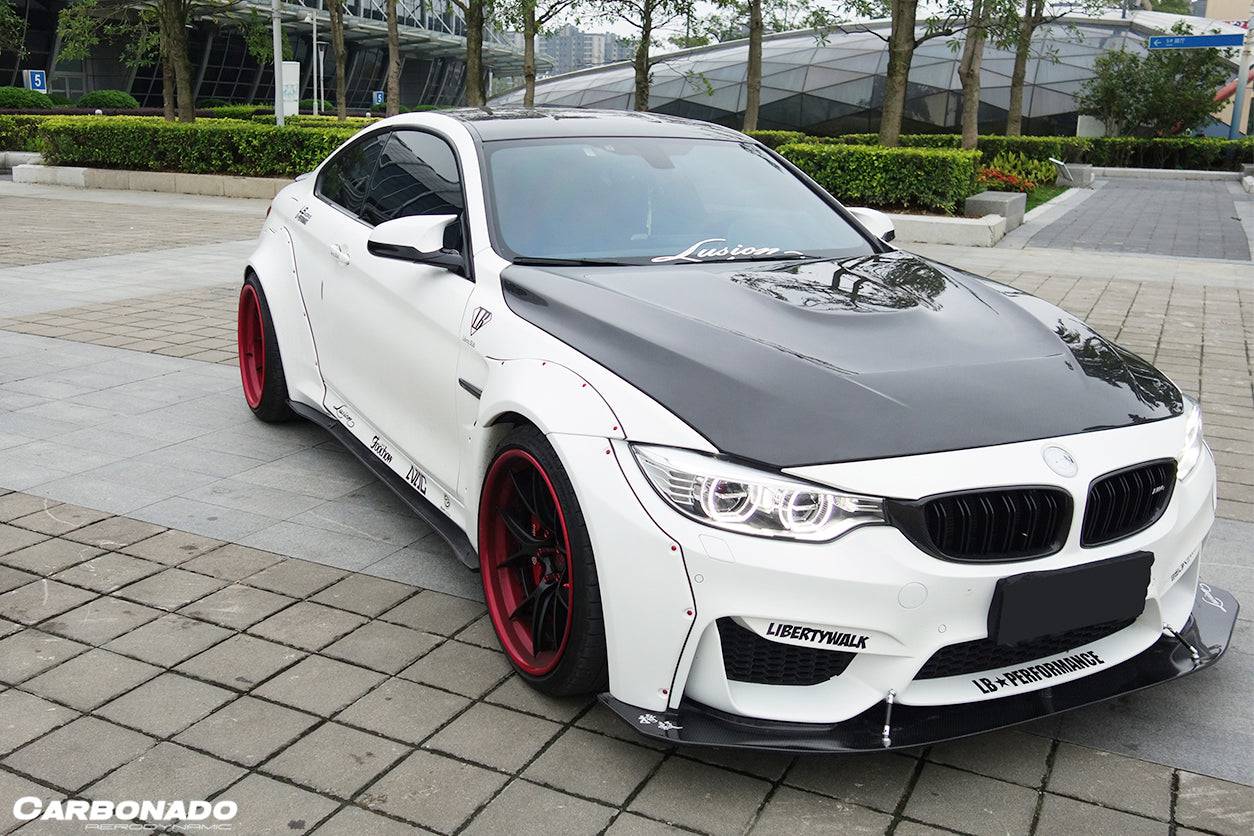 2014-2020 BMW F82/F83 M4 DE Style Partial Carbon Fiber Aero - Full Kit - Carbonado Aero