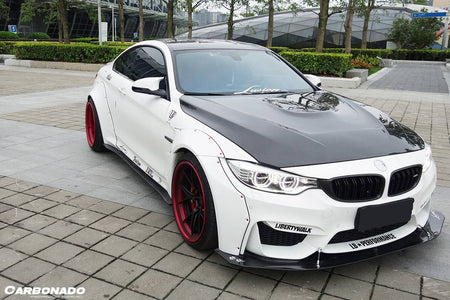 2014-2020 BMW F82/F83 M4 DE Style Partial Carbon Fiber Aero - Full Kit - Carbonado Aero