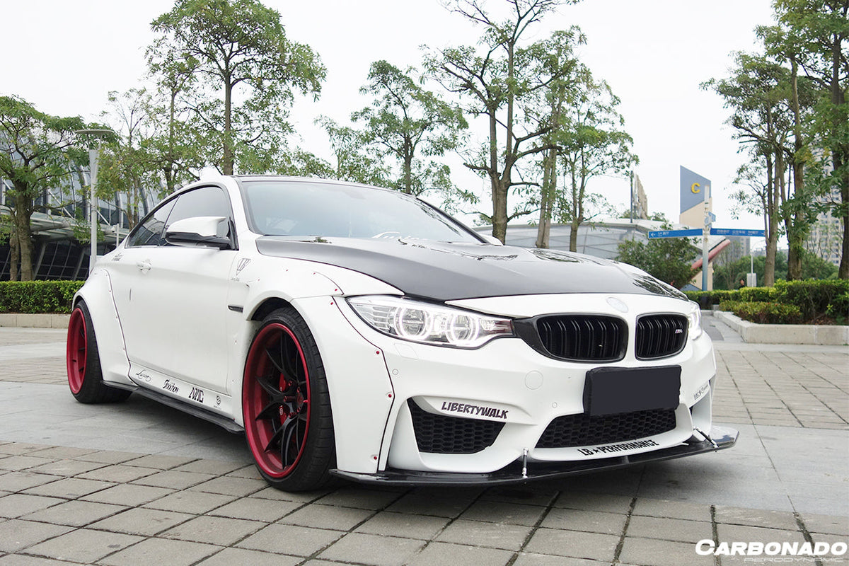 2014-2020 BMW F82/F83 M4 DE Style Partial Carbon Fiber Aero - Full Kit - Carbonado Aero