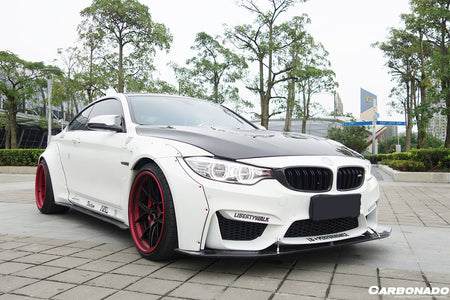 2014-2020 BMW F82/F83 M4 DE Style Partial Carbon Fiber Aero - Full Kit - Carbonado Aero