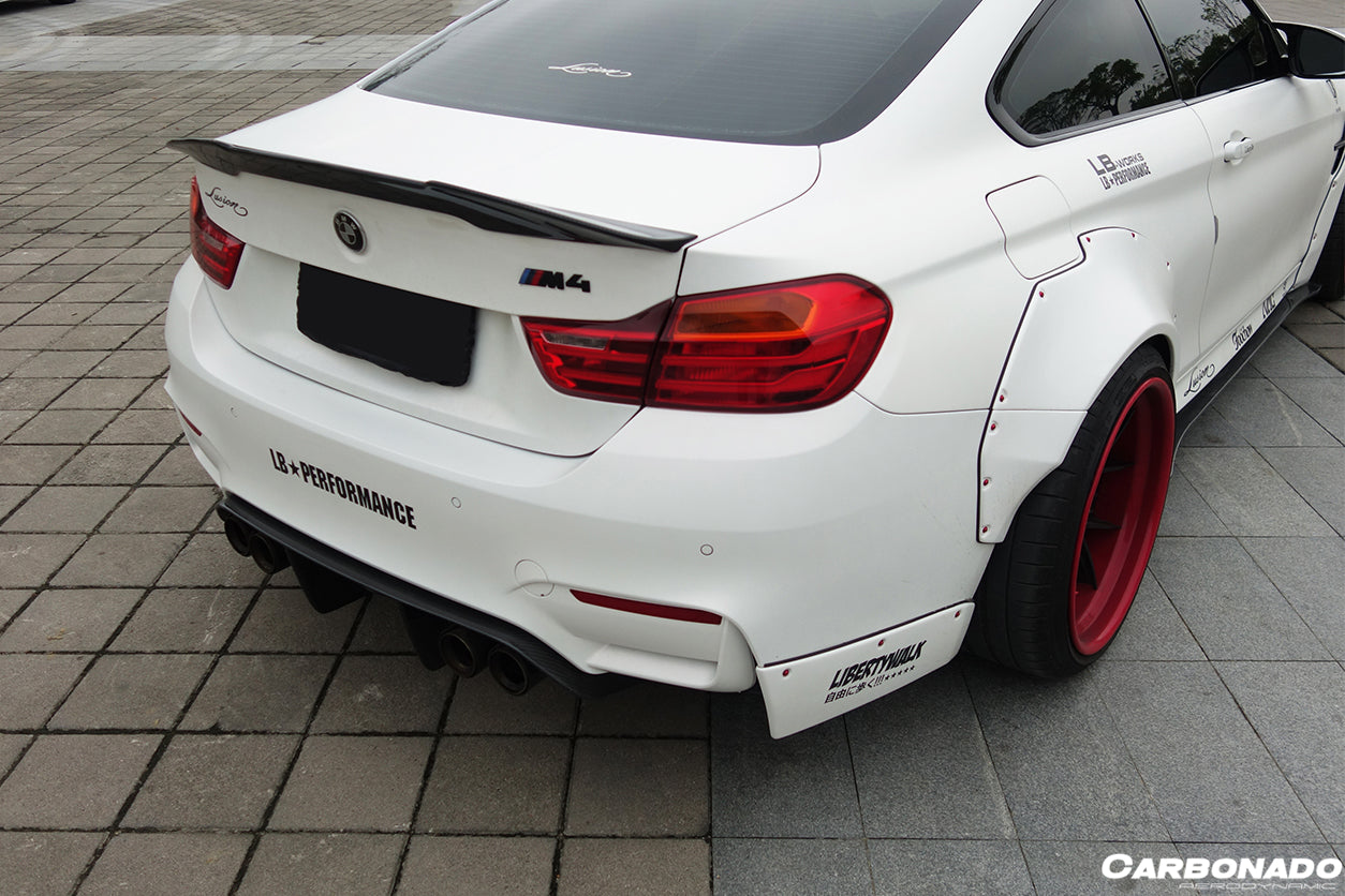 2014-2020 BMW F82/F83 M4 DE Style Partial Carbon Fiber Aero - Full Kit - Carbonado Aero