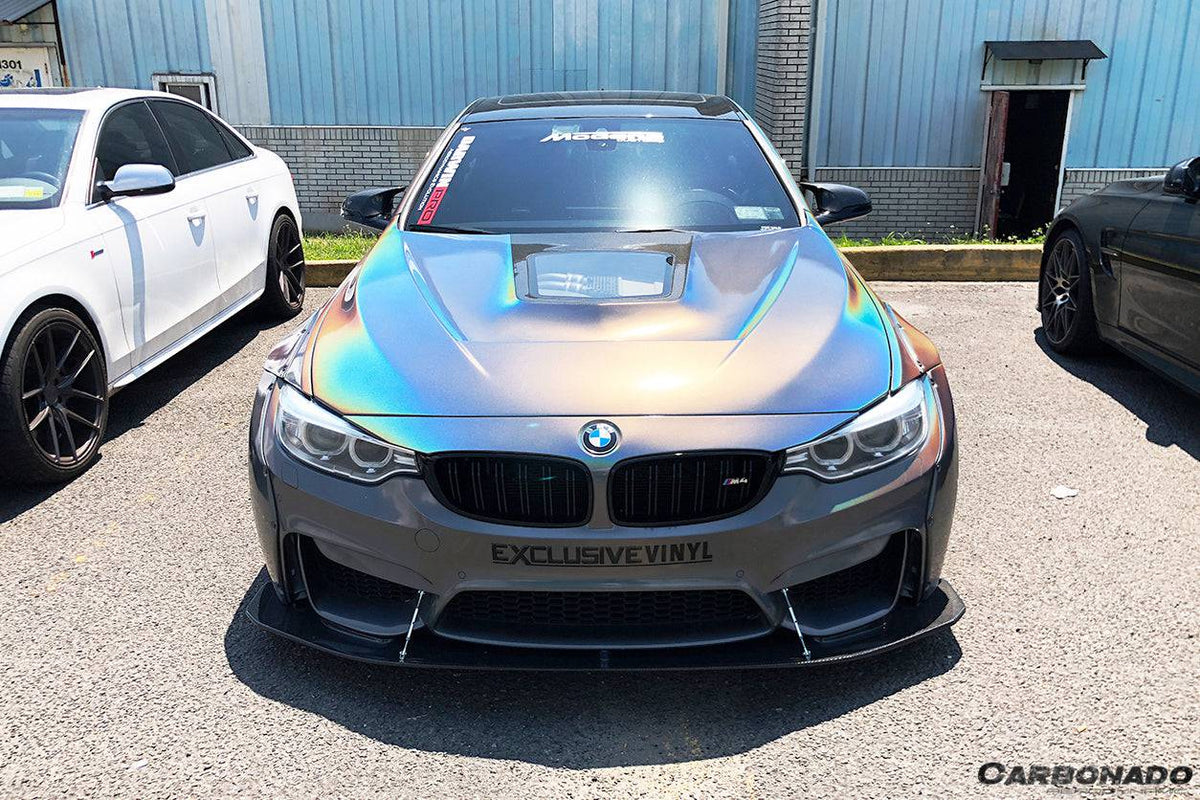 2014-2020 BMW F82/F83 M4 DE Style Partial Carbon Fiber Aero - Full Kit - Carbonado Aero